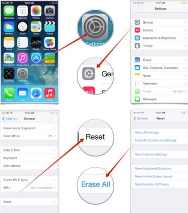 restore from iCloud backup