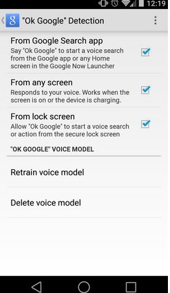Android “Ok Google” Not Working