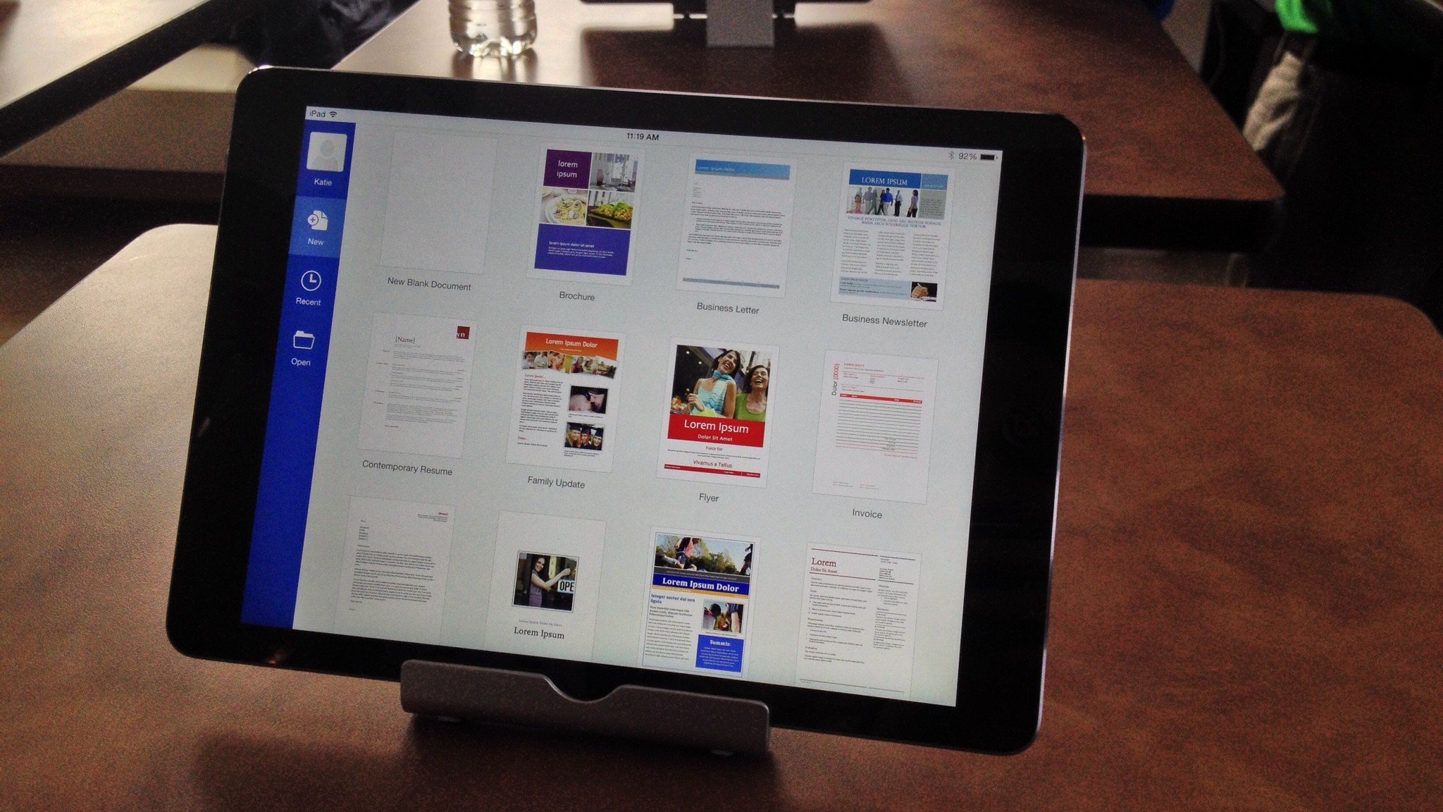 Microsoft Office for iPad